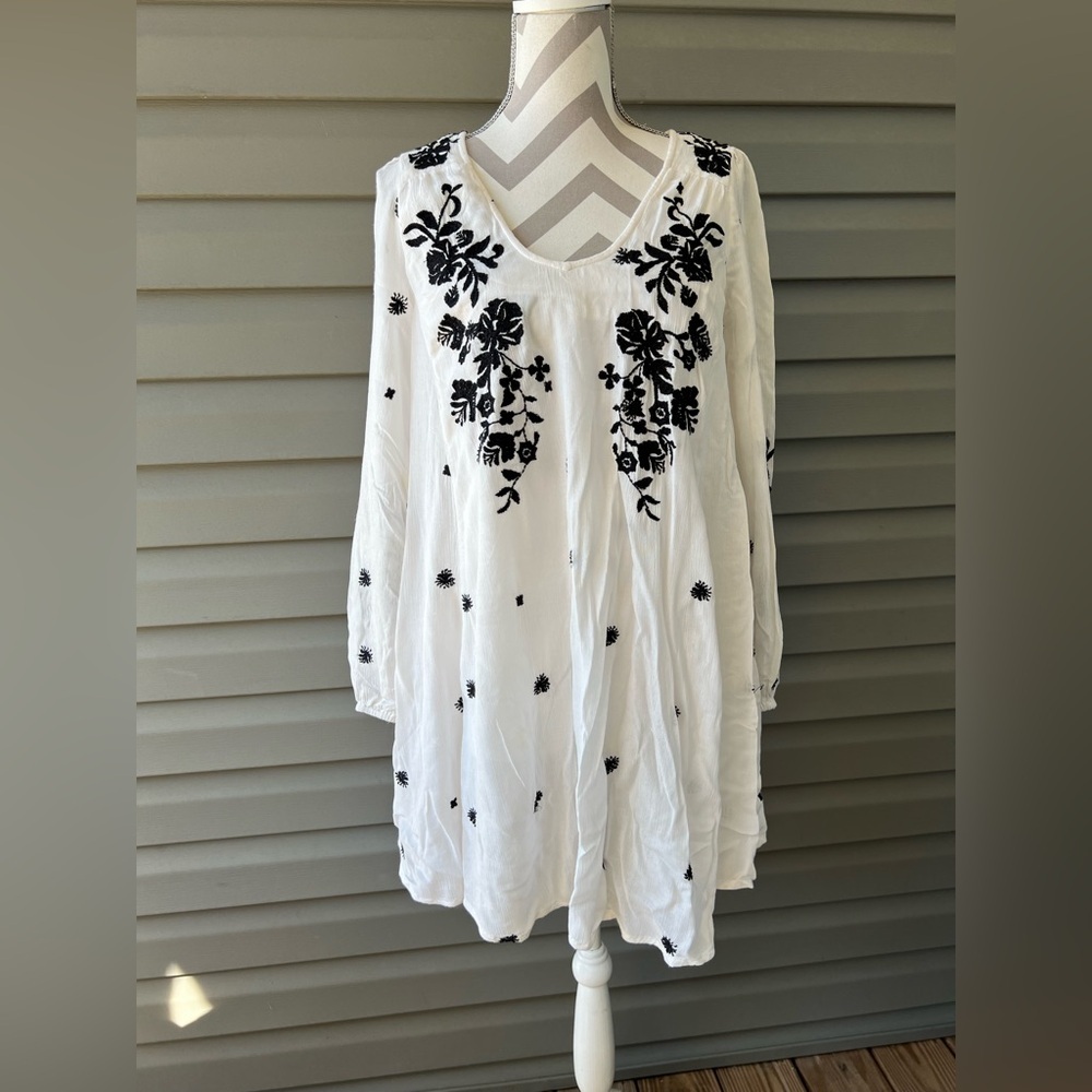 Free People Sweet Tennessee Printed Mini Shift Dress Sz - Picture 3 of 15